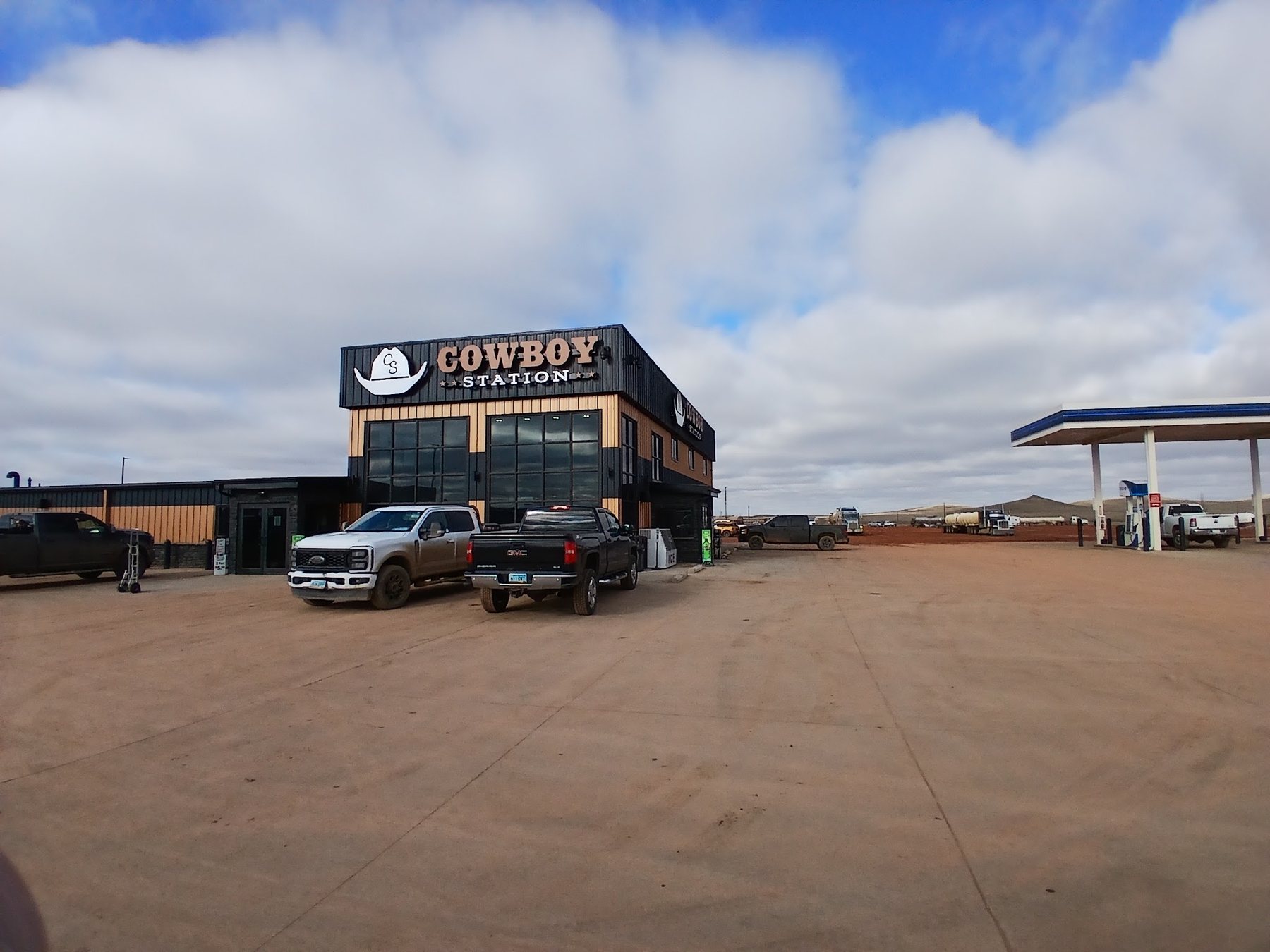 The lot at Cowboy Station in Killdeer, North Dakota.